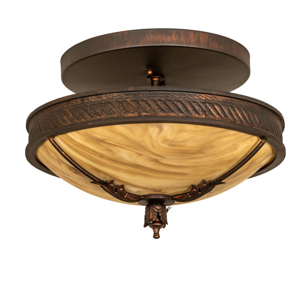 Meyda Lighting Hoja Idalight Semi Flush Mount Wayfair